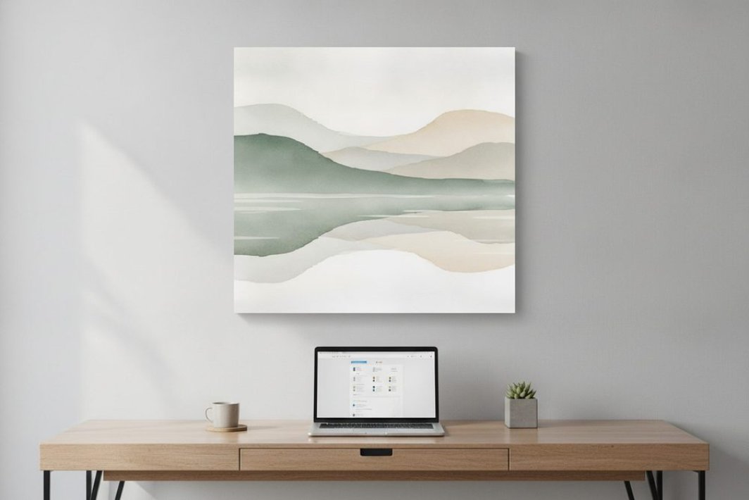 4151-japandi-Zen Mountainscape Canvas-mockup-vierkant-003