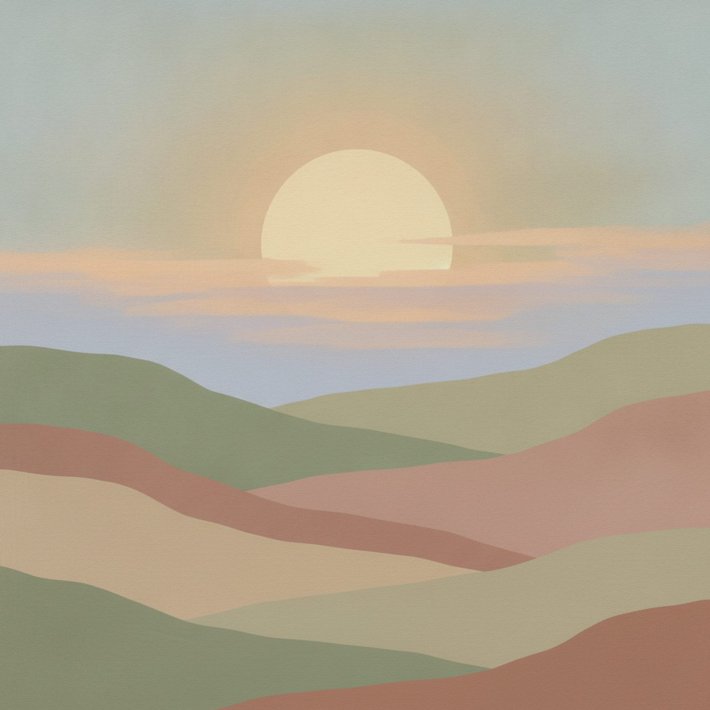 4159-vintage-Serene Horizon Abstract-web-vierkant-001